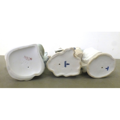 103 - Lladro china figures: to include a figure group, depicting children and puppies&nbsp; 15