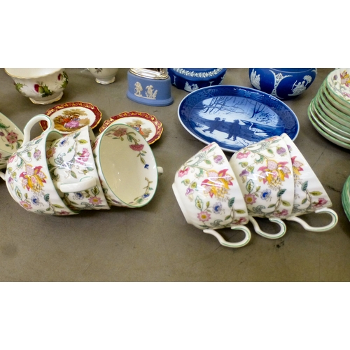 104 - Ceramics: to include a Minton china Haddon Hall pattern tea set