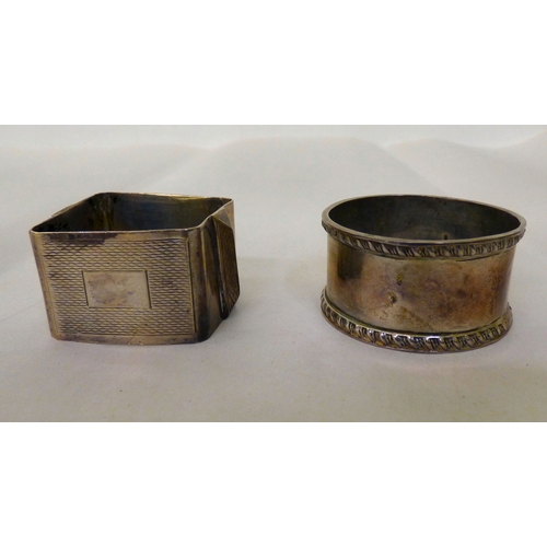 105 - Silver collectables: to include a wine bottle coaster with a turned wooden base&nbsp; indistinct Lon... 