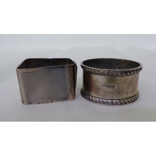 105 - Silver collectables: to include a wine bottle coaster with a turned wooden base&nbsp; indistinct Lon... 