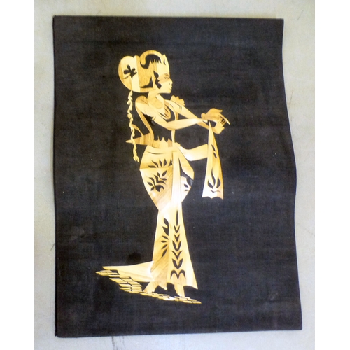 107 - A mixed lot: to include a Saung-Guak harp, decorated with gilding&nbsp; 13