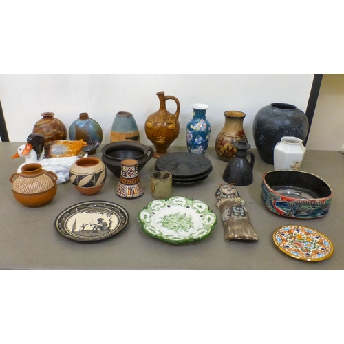 109 - Decorative ceramics: to include a Herend porcelain model group, two ducks  6.5