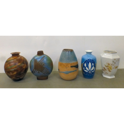 109 - Decorative ceramics: to include a Herend porcelain model group, two ducks  6.5