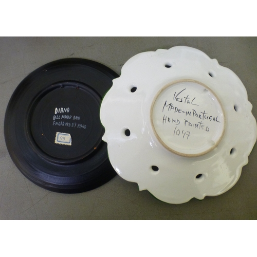 109 - Decorative ceramics: to include a Herend porcelain model group, two ducks  6.5