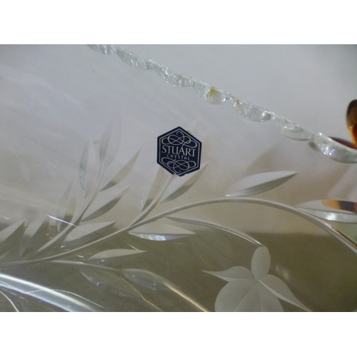 115 - Decorative glassware: to include a Stuart crystal bowl&nbsp; 5