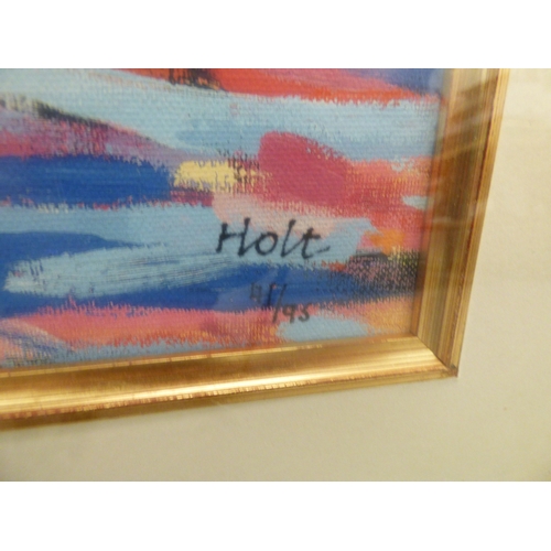 127 - Various prints: to include after Holt - a quay scene&nbsp; Limited Edition 41/95 coloured print&nbsp... 