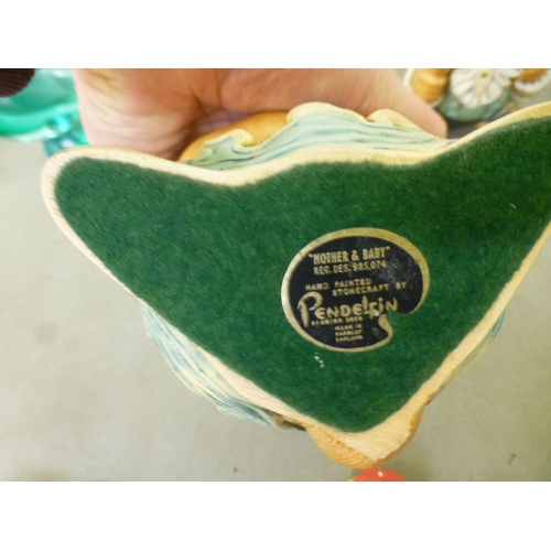 144 - A mixed lot: to include a Pendelfin plaster model, a rabbit&nbsp; 8