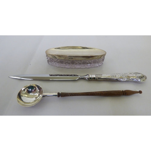 150 - Silver and loaded silver collectables: to include a wine bottle coaster&nbsp; indistinct London mark... 