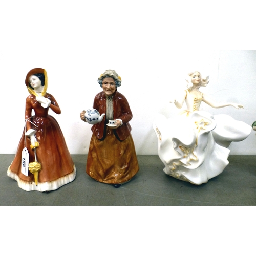 156 - Royal Doulton and Beswick china figures: to include 'Julia'&nbsp; HN2705&nbsp; 8