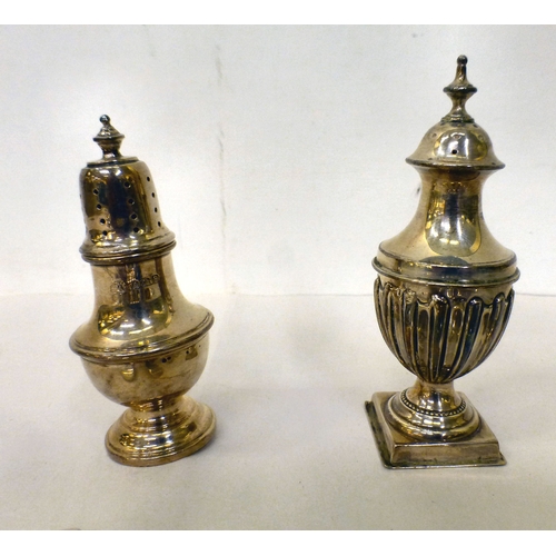 161 - Silver collectables: to include two similar Georgian Old English pattern tablespoons  indistinct mar... 