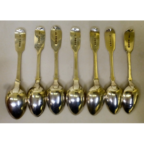 161 - Silver collectables: to include two similar Georgian Old English pattern tablespoons  indistinct mar... 