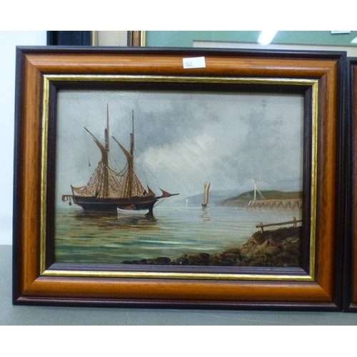163 - Pictures: to include Robert Esdaile Richardson - 'Sandown, Isle of Wight'&nbsp; oil on canvas&nbsp; ... 