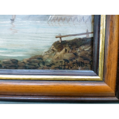 163 - Pictures: to include Robert Esdaile Richardson - 'Sandown, Isle of Wight'&nbsp; oil on canvas&nbsp; ... 