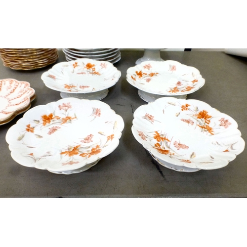 166 - Ceramics: to include a Coalport china part dessert service&nbsp;