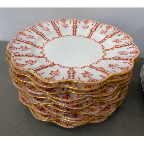 166 - Ceramics: to include a Coalport china part dessert service&nbsp;