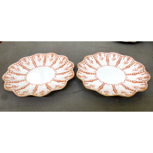 166 - Ceramics: to include a Coalport china part dessert service&nbsp;