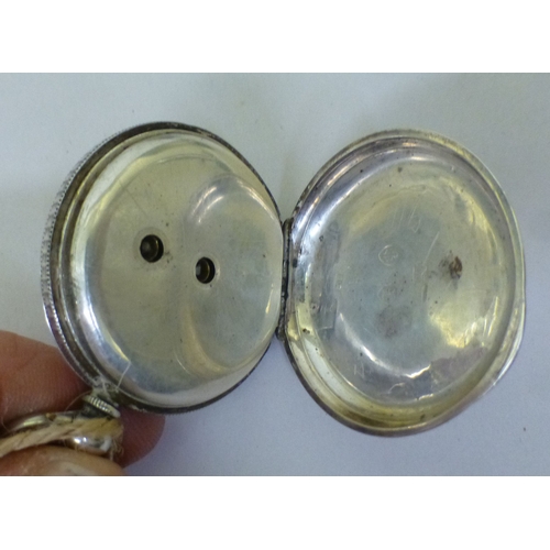 168 - Victorian and later pocket watches: to include an example in a silver case, faced by a Roman dial wi... 