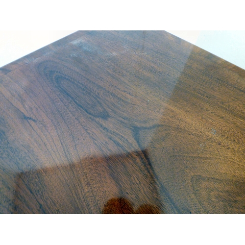 178 - A pair of modern mahogany finished lamp tables, each with a drawer, raised on square, tapered legs&n... 