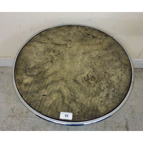 64 - A 1950s steel framed pedestal table  20