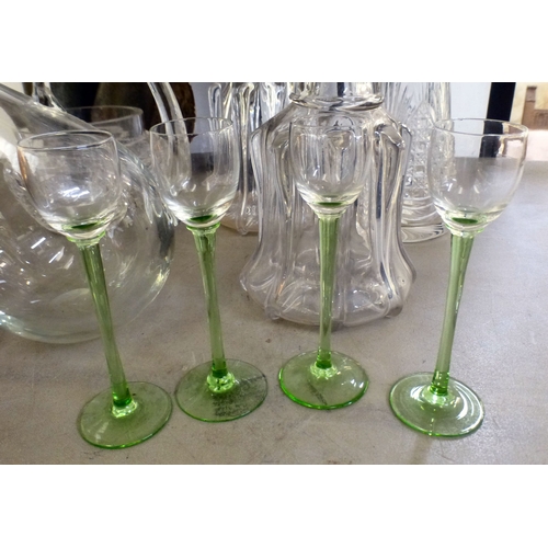 72 - Interior design items: to include candlesticks and decanters  various sizes