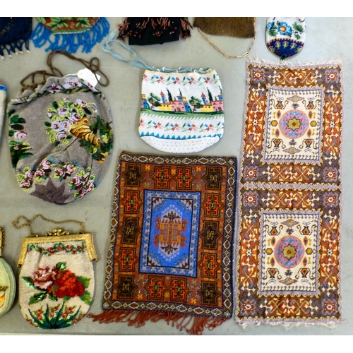 75 - Bead bags and purses&nbsp; various designs and sizes&nbsp;