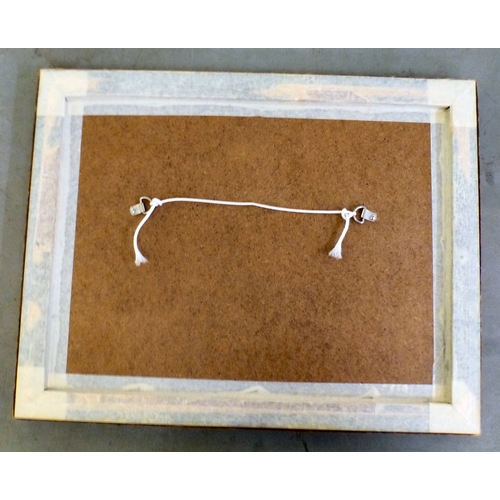 76 - Two framed presentations of Great War period, embroidered sweetheart cards