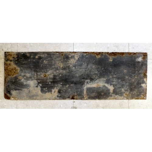 81 - A vintage printed black and yellow on red enamelled sign 'Golden Shred'&nbsp; 10