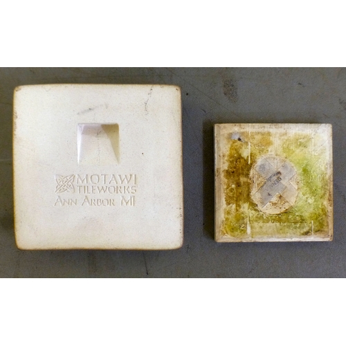 83 - Decorative ceramics: to include pottery tiles  variously decorated, ages & sizes