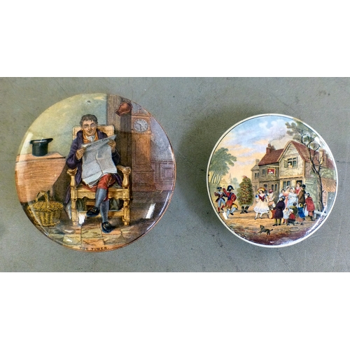 83 - Decorative ceramics: to include pottery tiles  variously decorated, ages & sizes