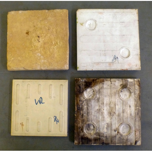 83 - Decorative ceramics: to include pottery tiles  variously decorated, ages & sizes