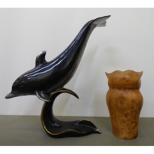 90 - Decorative items: to include six Lladro porcelain figures, featuring a girl being chased by a swan&n... 