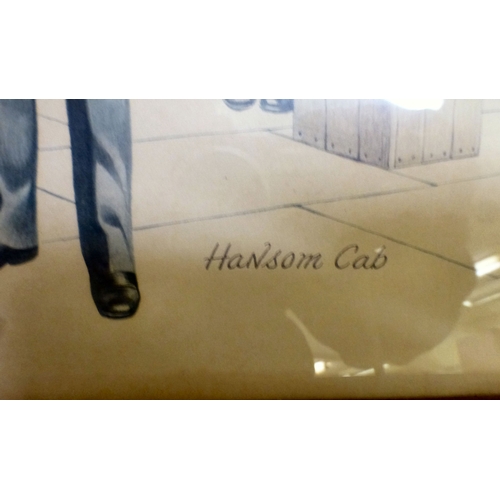 92 - Framed pictures and prints: to include Leslie Owen Davies - 'St Mary's Church, Battersea'&nbsp; oil ... 