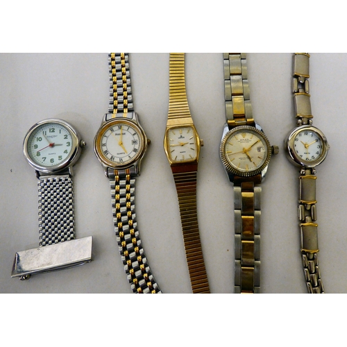 94 - Wrist and pocket watches&nbsp; variously cased and strapped; and various cufflinks&nbsp;