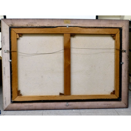 95 - W Mirkin - a Venetian café scene  oil on board  bears a signature  18