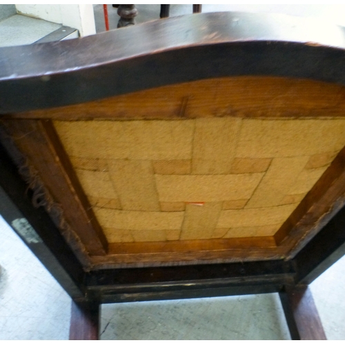 96 - Early 20thC and later small furniture: to include a mahogany splat back dining chair; and a mahogany... 