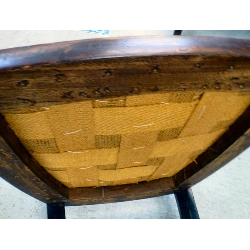 96 - Early 20thC and later small furniture: to include a mahogany splat back dining chair; and a mahogany... 