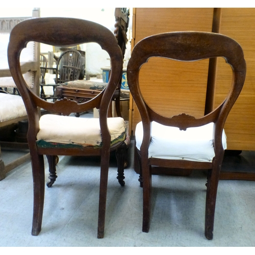 96 - Early 20thC and later small furniture: to include a mahogany splat back dining chair; and a mahogany... 