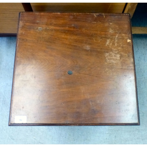 96 - Early 20thC and later small furniture: to include a mahogany splat back dining chair; and a mahogany... 