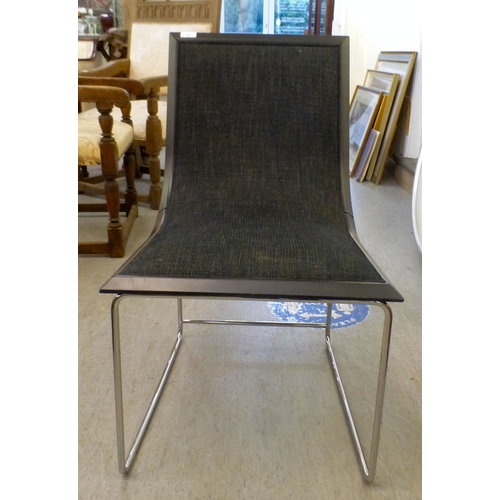 98 - A modern Kesterport stainless steel framed office chair&nbsp;