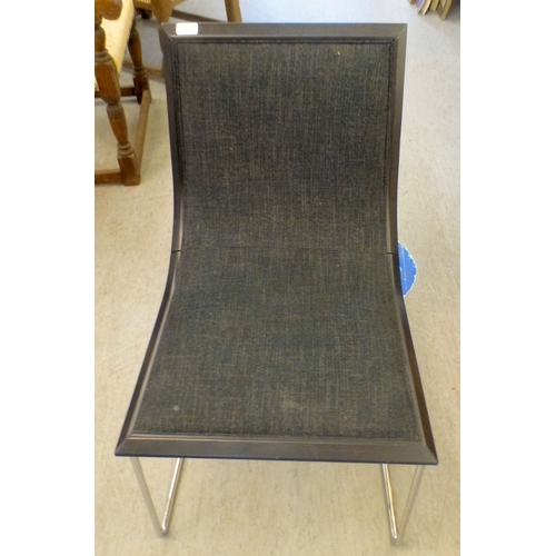 98 - A modern Kesterport stainless steel framed office chair&nbsp;