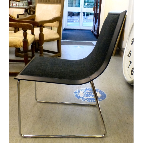 98 - A modern Kesterport stainless steel framed office chair&nbsp;