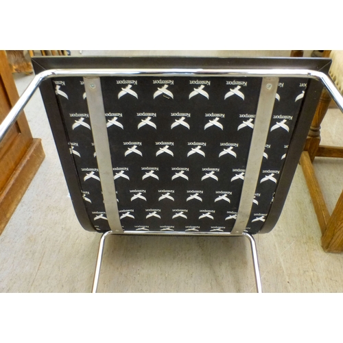 98 - A modern Kesterport stainless steel framed office chair&nbsp;