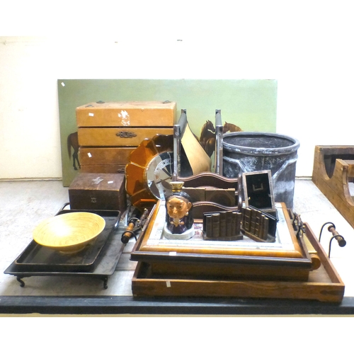 323 - Interior design accessories: to include luggage; desktop and serving items, featuring Japanese influ... 