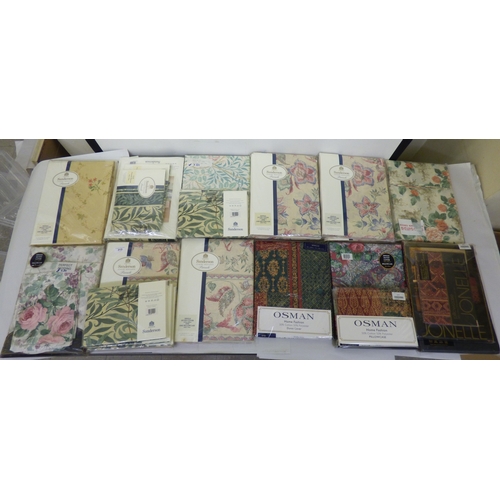 313 - Sanderson and other brands of bed linen&nbsp; variously patterned