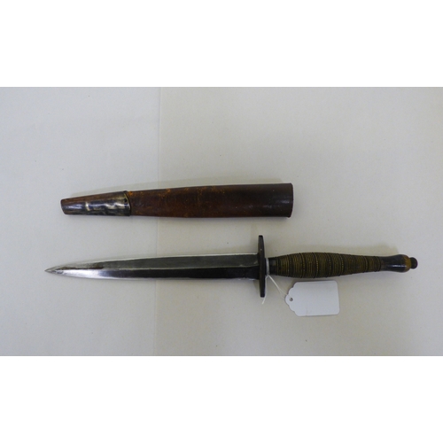 47 - A Fairburn & Sykes design fighting knife&nbsp; the blade 7
