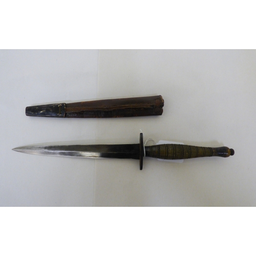 47 - A Fairburn & Sykes design fighting knife&nbsp; the blade 7