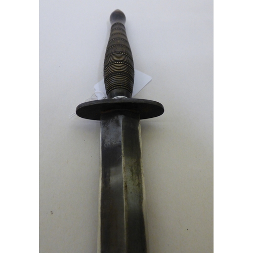 47 - A Fairburn & Sykes design fighting knife&nbsp; the blade 7