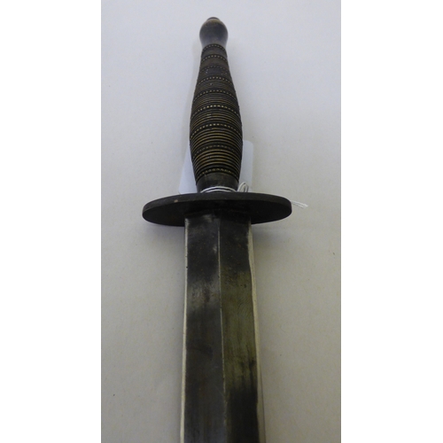 47 - A Fairburn & Sykes design fighting knife&nbsp; the blade 7