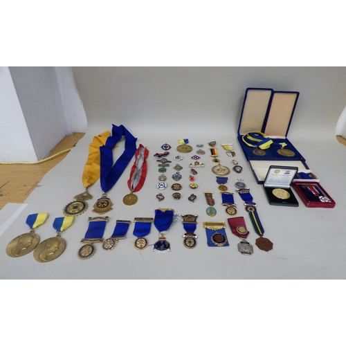 55 - Medals and badges: to include examples from Rotary International and The British Legion
