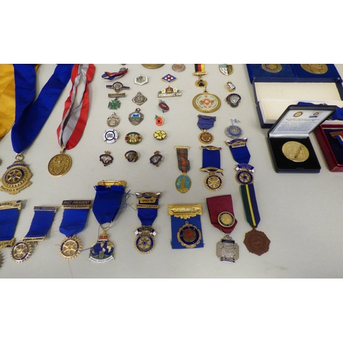 55 - Medals and badges: to include examples from Rotary International and The British Legion